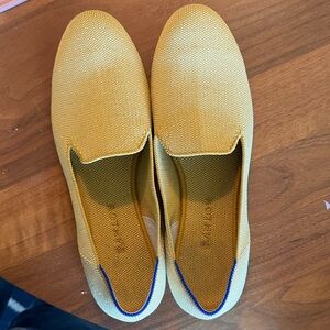 Rothy's Women’s Loafer Slip-On Knit Shoe in Mustard Yellow